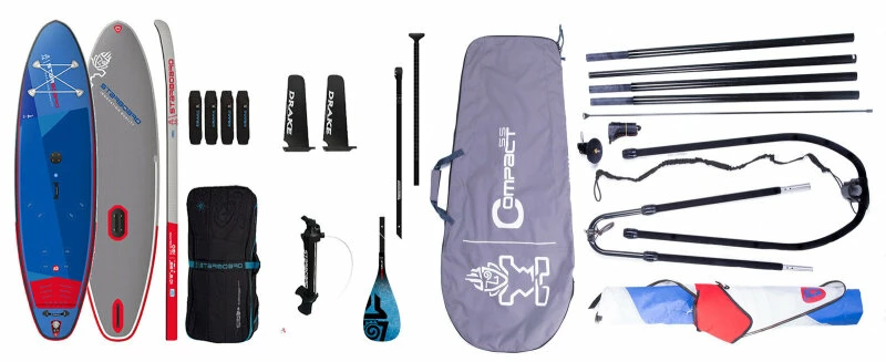 Starboard Waterman Package With Inflatable WindSUP IGO 10'8''x33''x6 Deluxe SC & Starboard Compact Rig 5,5 Qm & Starboard Tiki Tech Paddel 3pcs 2021 1 Starboard Waterman Package With Inflatable WindSUP IGO 10'8''x33''x6 Deluxe SC & Starboard Compact Rig 5,5 Qm & Starboard Tiki Tech Paddel 3pcs 2021